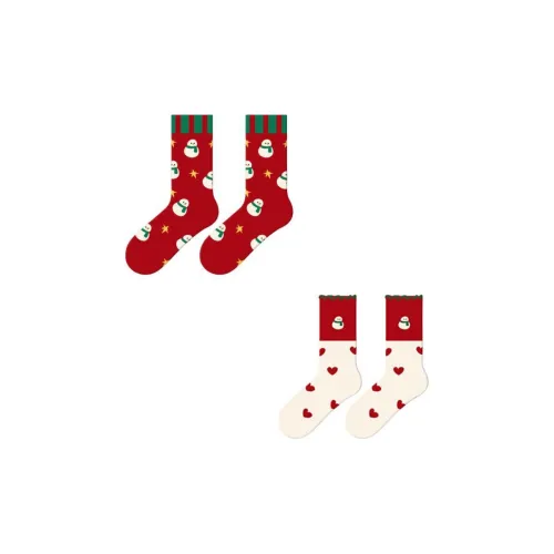 MIIOW Mid Calf Socks Women's 2 Pack