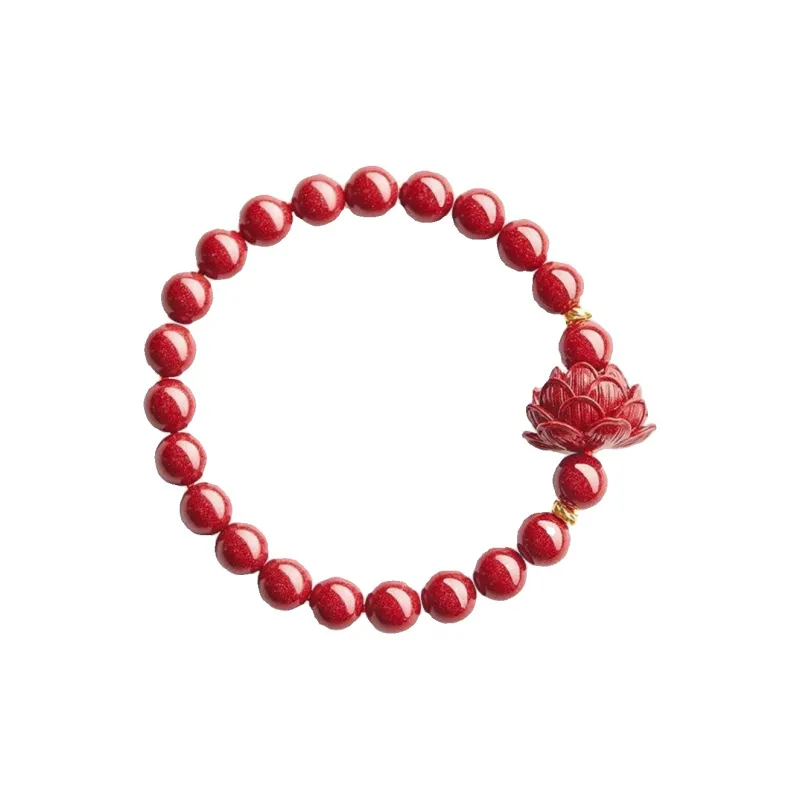 Strange Snow Reconstructed Cinnabar Bracelets Unisex-0