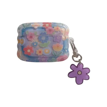 Baohuguang Compatible With AirPods 1/2/3 TPU Multicolor Oil Painting Floral High Value Fully Enclosed Headphone Cases