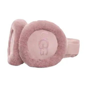 UGG Shearling, Sheepskin, Polyester Earmuffs Women's Gray Rose