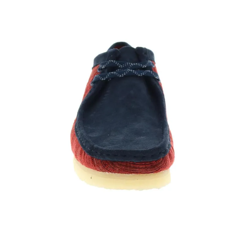 Clarks Originals Wallabee Boot Red Fabric-4