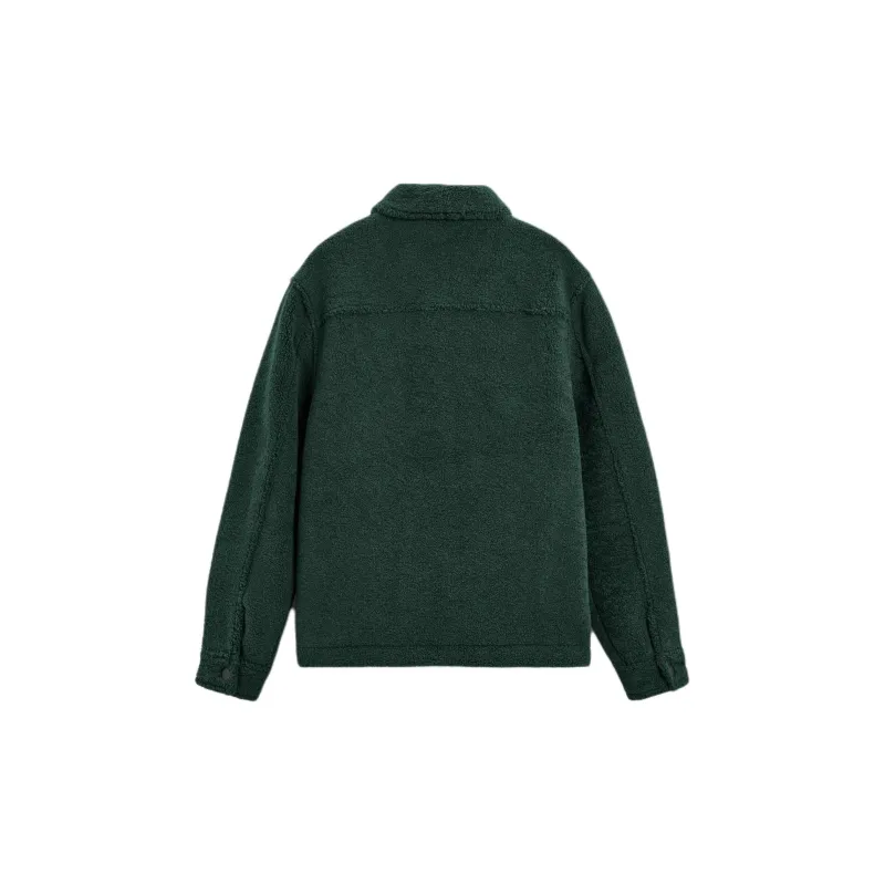 ZARA Velvet feel Coat Men's Green-1