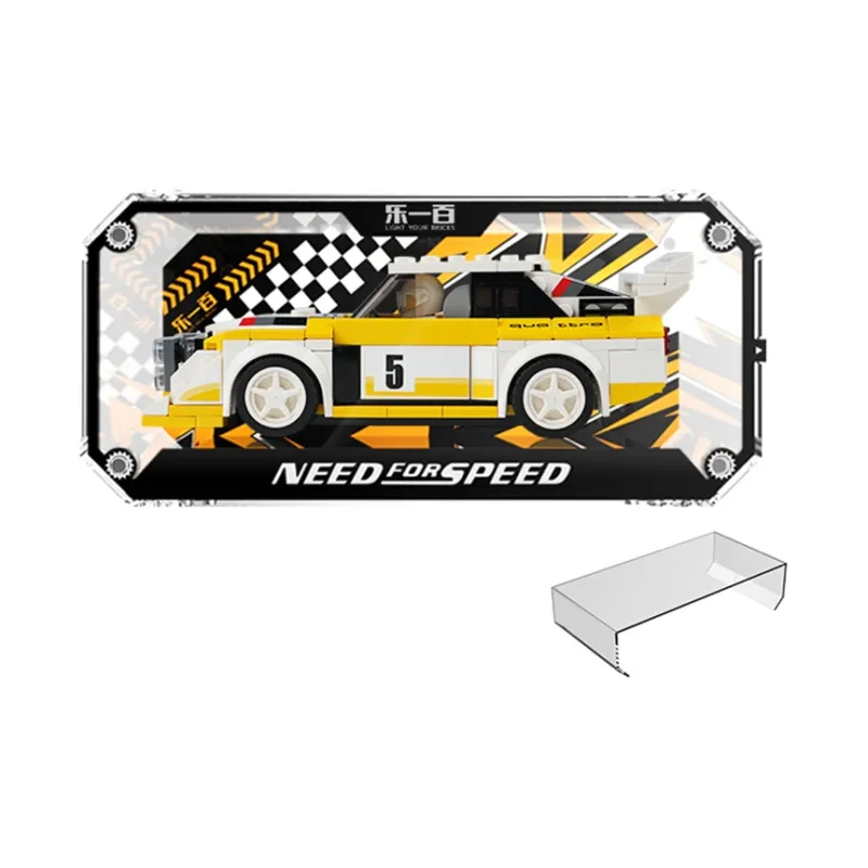 LIGHT YOUR BRICKS Compatibility Building Block SPEED Collection And Alloy Car Model Display Case Model Accessories-15