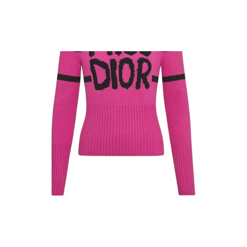 DIOR FW24 Sweater Women's Bright Pink-3