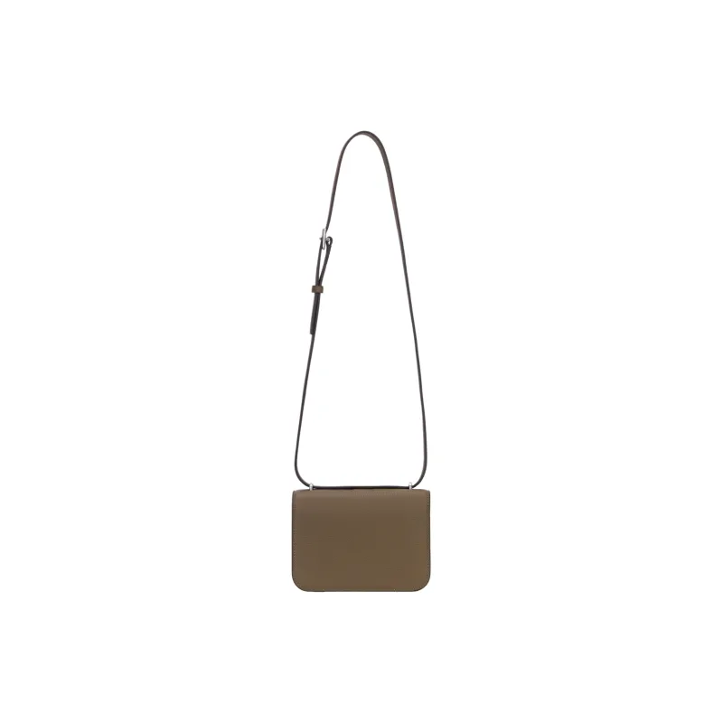 TORY BURCH Eleanor Litchi Grain Leather Envelope Bag, Crossbody Bag, Shoulder Bag Trumpets Women's Mushroom Gray-2