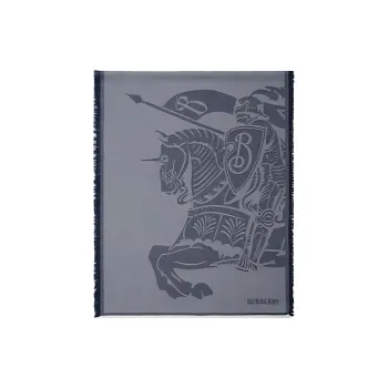 Burberry Knit Scarves Women's Blue Gray