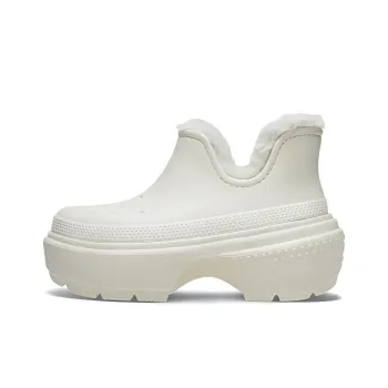 Crocs Stomp Ankle Boots Unisex White