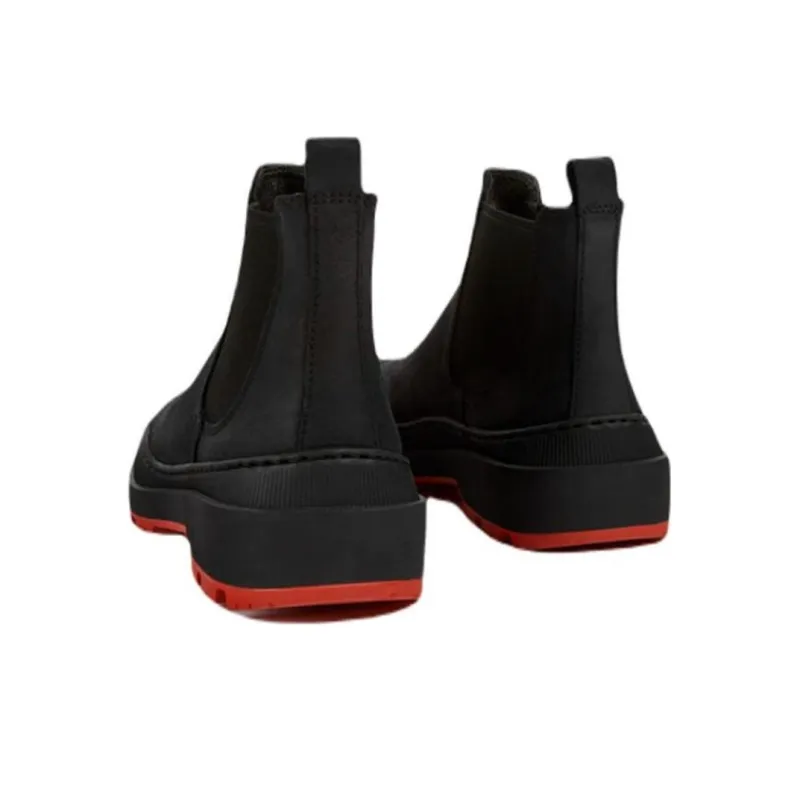 CAMPER Brutus Trek Short Chelsea Boots Women's Black Red-3