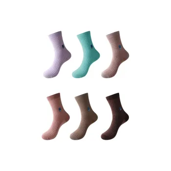AUN Mid-Calf Socks Men's 6 Pack
