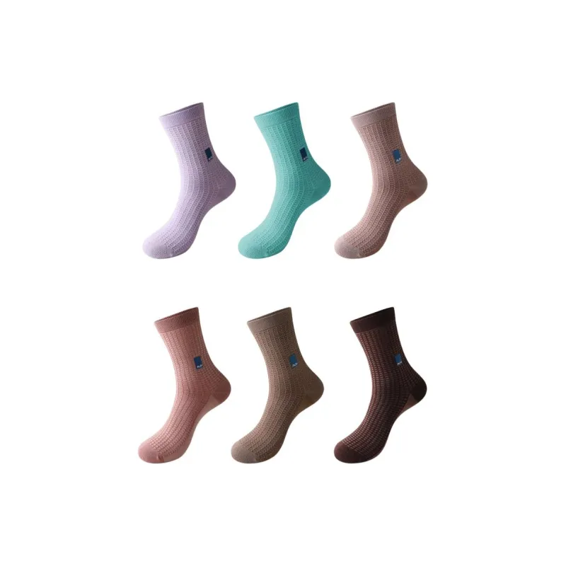 AUN Mid Calf Socks Men's 6 Pack-0