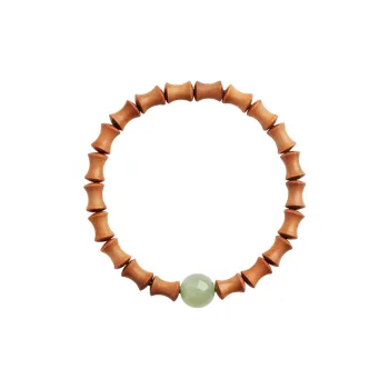 Moon Seal Hundred Rivers Laoshan Sandalwood Bracelets Unisex