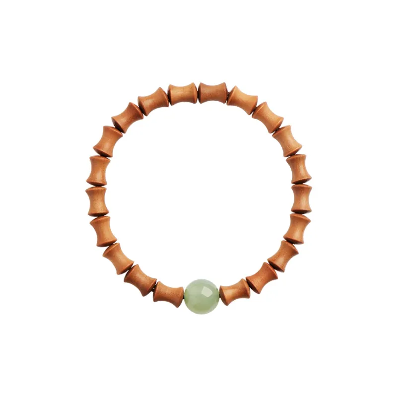 Moon Seal Hundred Rivers Laoshan Sandalwood Bracelets Unisex-0