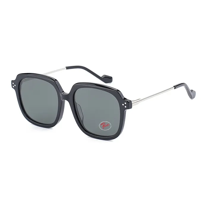 PSACSS Plate Frame Stainless Steel Square Sunglasses Unisex-0