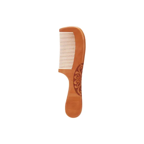 Shame Auspicious Clouds Brogues Combs, Natural Wooden Comb, Classic Vintage Peachwood Comb Peachwood Comb Massage