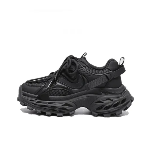 WOOS BOBO Cushioning Coverage Lightweight Height Increasing Low Top Chunky Sneakers Women's