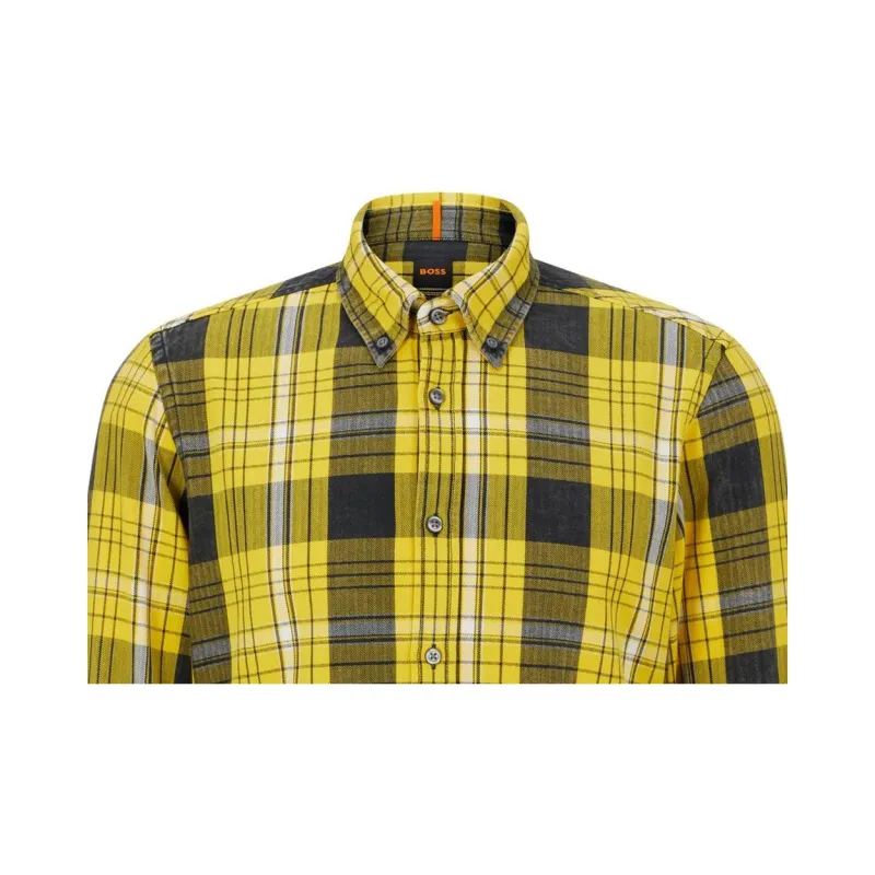 HUGO BOSS Shirts Men Yellow-5