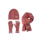 Pink[Hats & Caps+Gloves+Scarf]3-Piece Set