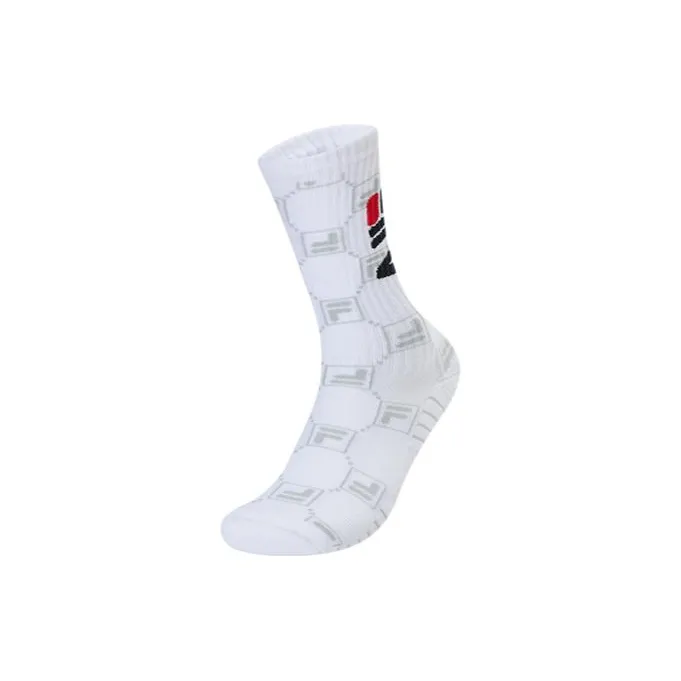 FILA Athletics Tennis Knee-High Socks Men's 1 Pack Jade White-0