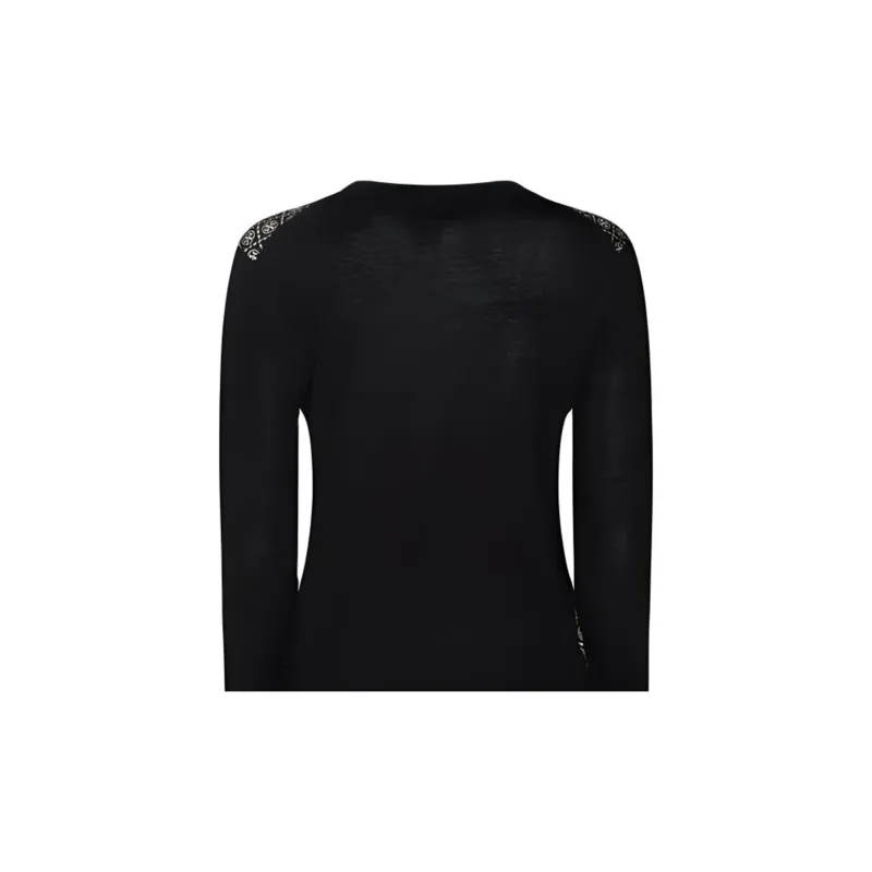 TORY BURCH Logo Detailed V Neck Cardigan-4