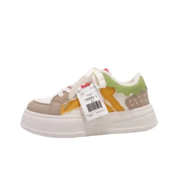 PARK DANCE Low Top Skateboard Shoes Women's Burger Color
