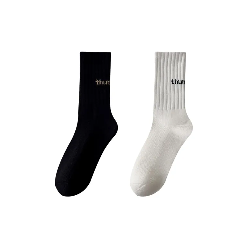 MIIOW Trend Party Series Mid Calf Socks Unisex 2 Pack-3