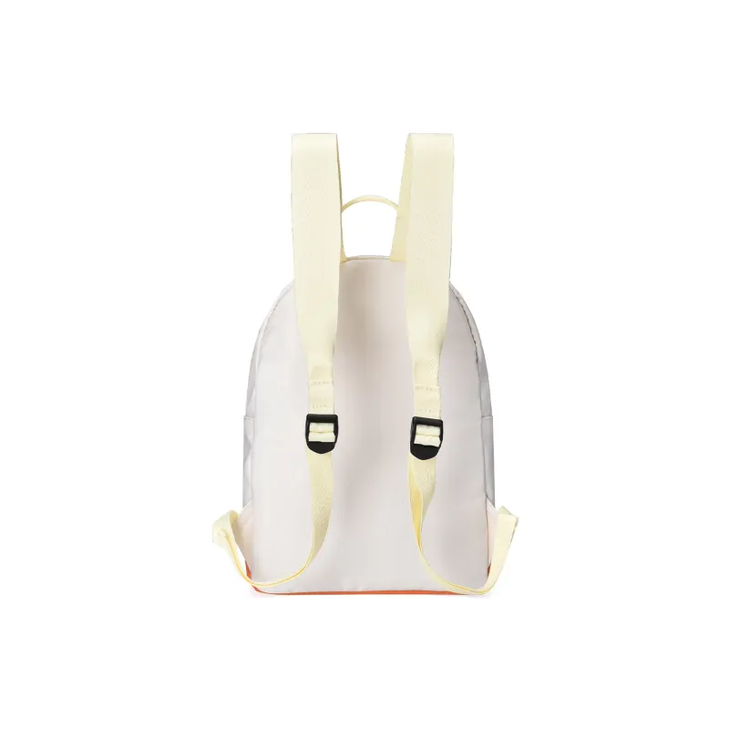 DRACONITE Polyester Student Backpack Unisex Beige-2