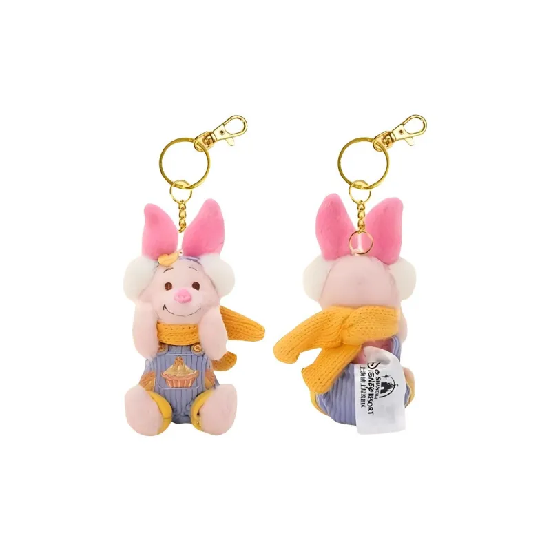 Disney 2023 Winter Day Winnie The Pooh And Friends Collection Piglet Dolls Plush Pendant Regular Height-3