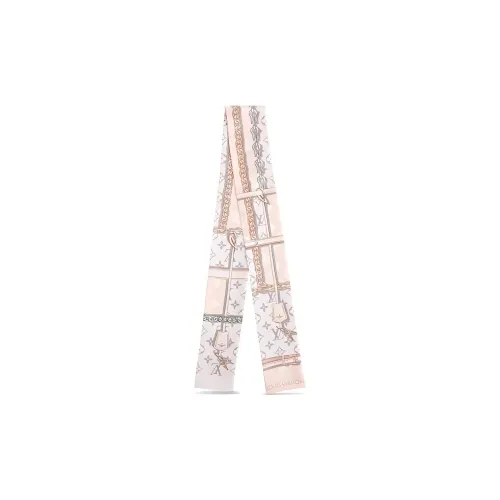 LOUIS VUITTON Silk Hair Bands Women's Light Pink