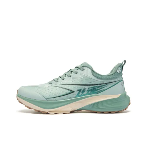QIAODAN Speed 2TR Running Shoes Men Low Top Misty Green/Cedar Green