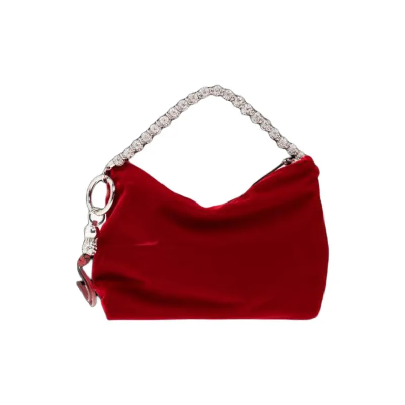 Jimmy Choo Callie Velvet Clutch Bag-2