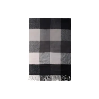COACH Knit Scarves Men's Black Gray Color