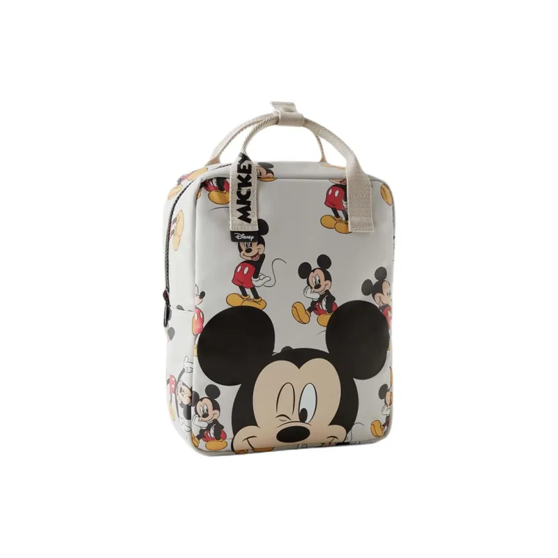 ZARA Disney, Collaboration Polyurethane Backpack Regular Kids' Light Beige Yellow-2