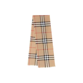 Burberry Lightweight Check Wool Scarf
