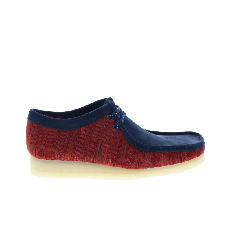 Clarks Originals Wallabee Boot Red Fabric-1