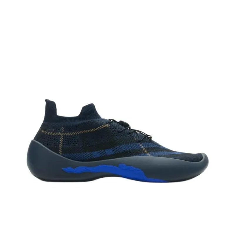 Burberry Neptune Low Top Casual Shoes Men's Black Blue-1
