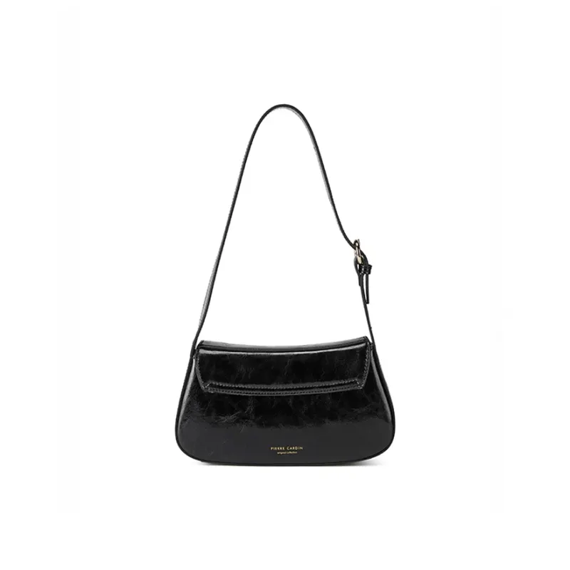 PIERRE CARDIN Oil Wax Cow Leather Crossbody Bag Women's Multicolor-2