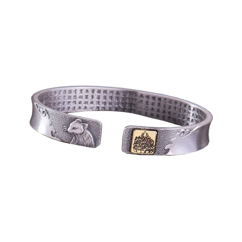 Angel Wishes 999 Fine Silver Bangles Unisex-18