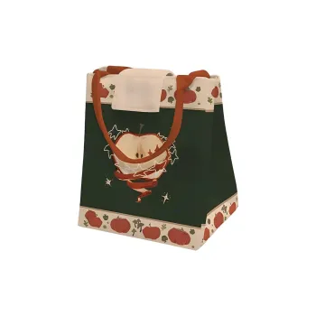AOSONG Suede Tech Fabric Handbag Small Size Unisex Ink Night Apple