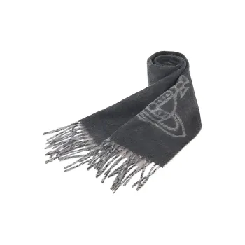 Vivienne Westwood Knit Scarves Unisex Gray