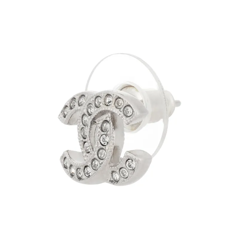 CHANEL Metal And Strass Earrings Crystal-2