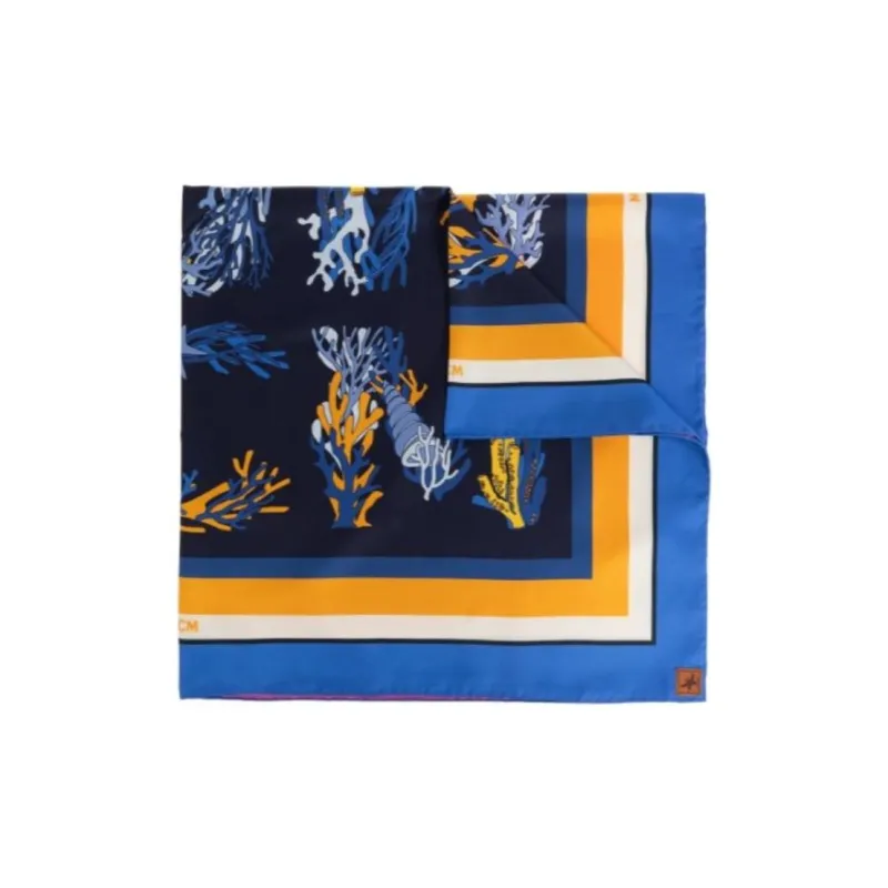 MCM Printed Satin Scarf-0
