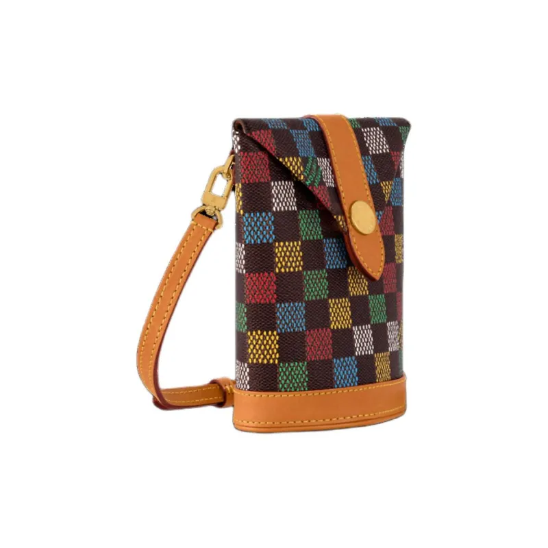 LOUIS VUITTON Coated Canvas Shoulder Bag Unisex Multicolor-1