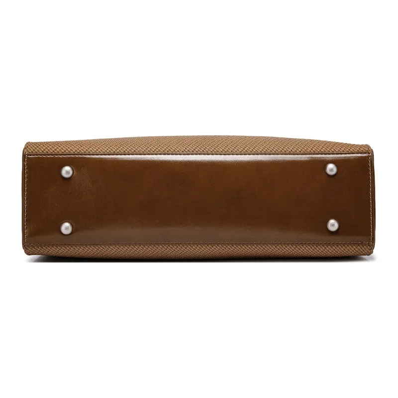FAIRWHALE PU Shoulder Bag Regular Women's Tan-4