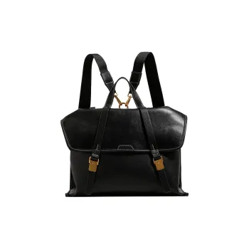 H YXIANG Cow Leather Backpack Women's Multicolor