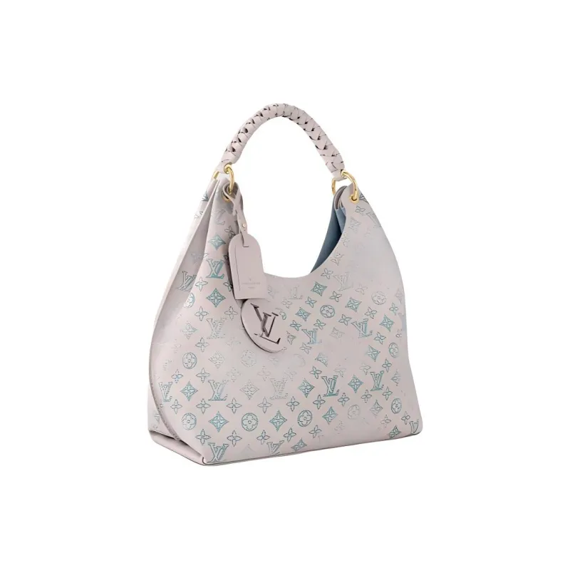 LOUIS VUITTON Calfskin One Shoulder Handbag Women's Taupe-1