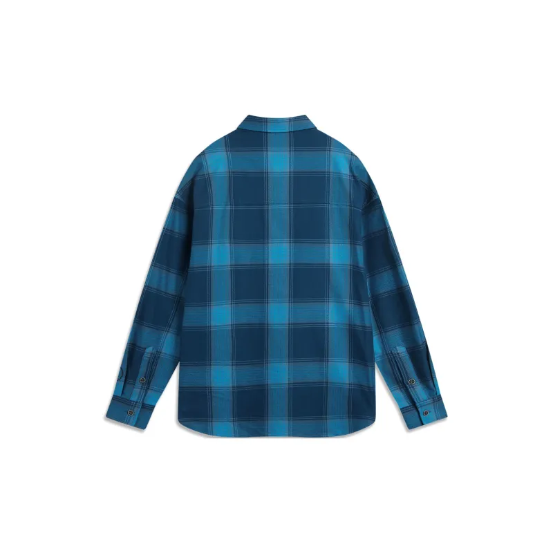 LiNing Shirt Men's Feather Crown Blue Rain Curtain Blue Sea Soul Blue-1