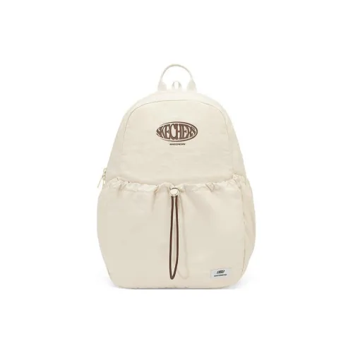 Skechers Fabric Backpack Large Size Unisex Beige