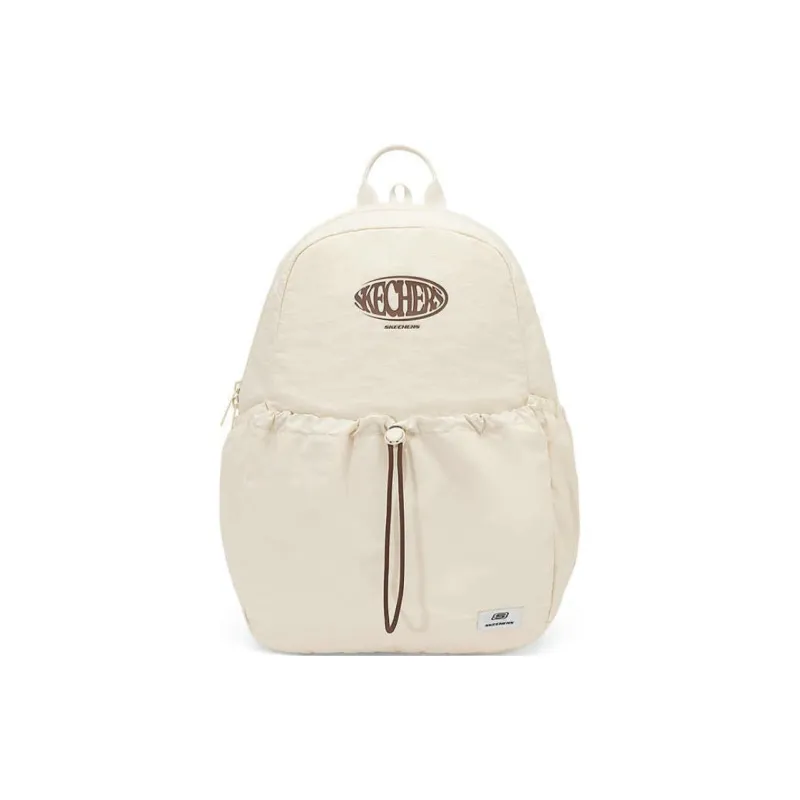 Skechers Fabric Backpack Large Size Unisex Beige-0