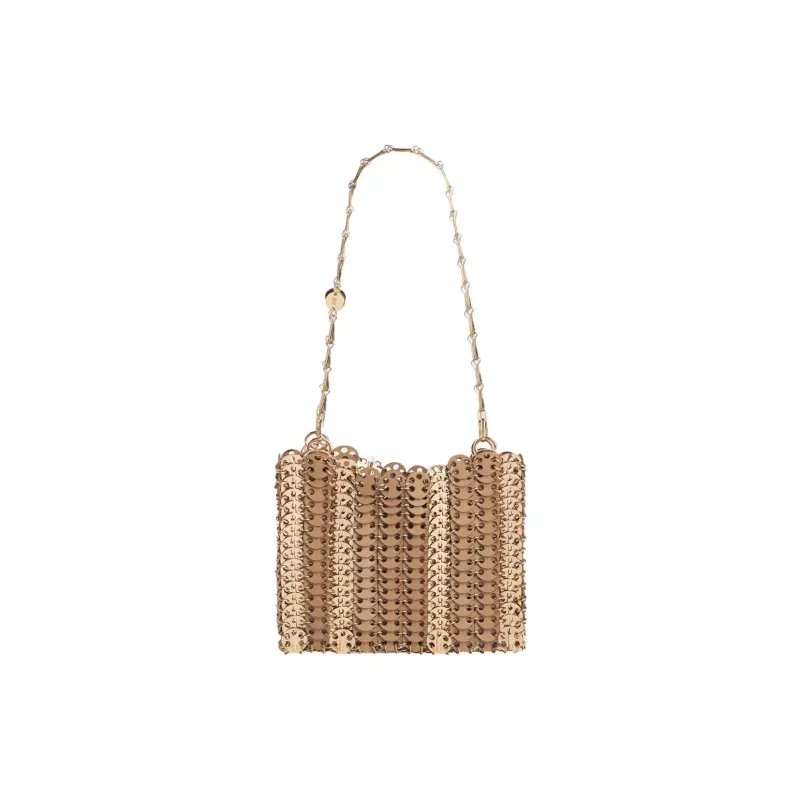 Paco Rabanne Metal Brass Shoulder Bag Women's Gold-0