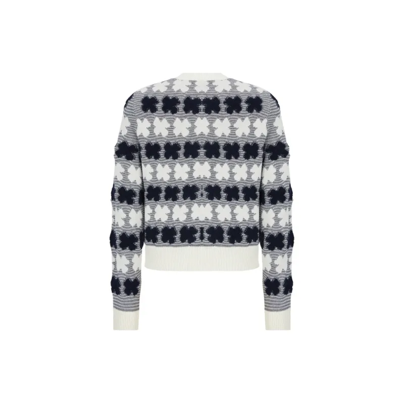 JZ. ANNAKRO Knitwear Women's Flower Navy-1